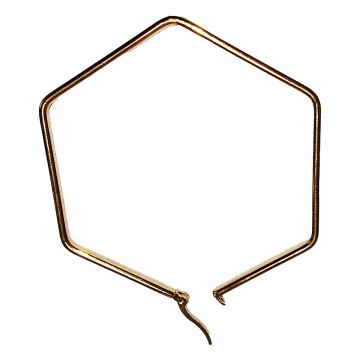 Anhänger "Polygon", gold
